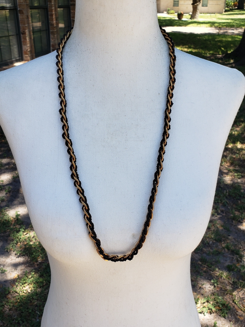 Trifari Gold-Tone Signature Link Necklace